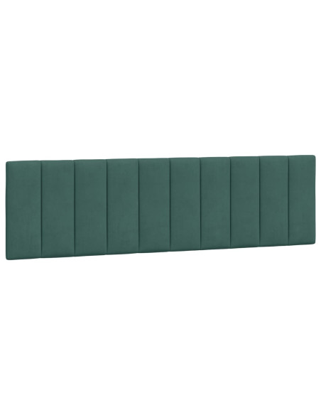 Letto con Materasso Verde Scuro 180x200 cm in Velluto