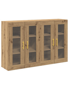 Armadi da Parete 2 pcs Rovere artigianale 69,5 x 34 x 90 cm 2