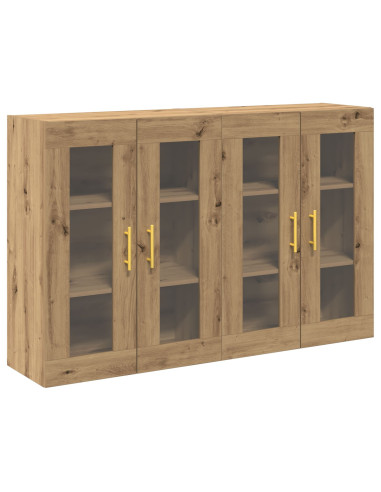 Armadi da Parete 2 pcs Rovere artigianale 69,5 x 34 x 90 cm