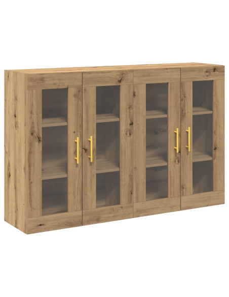 Armadi da Parete 2 pcs Rovere artigianale 69,5 x 34 x 90 cm