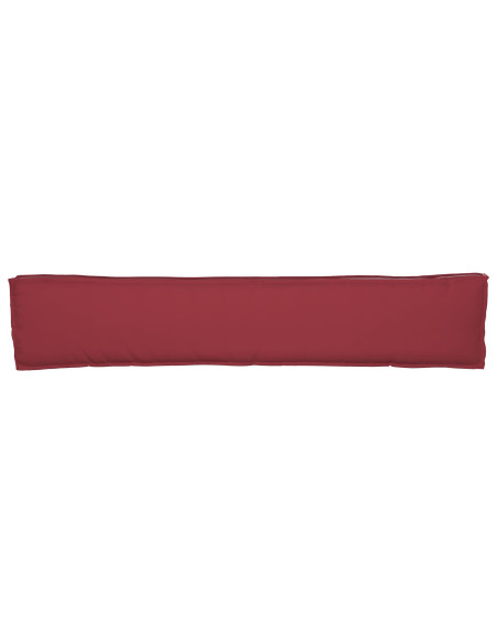 Cuscino per pallet Rosso Vino 200 x 40 x 8 cm Tessuto Oxford