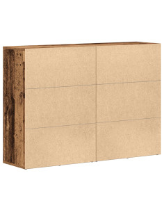 Credenza 2 pcs Legno vecchio 60 x 31 x 84 cm Legno multistrato
