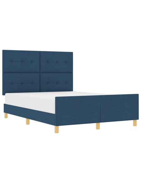 Letto Blu 160x200 cm in Tessuto