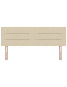 Testiera LED con luci a strisce a LED Crema 144 cm Poliestere