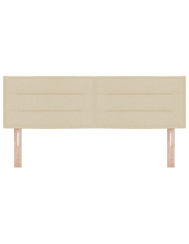 Testiera LED con luci a strisce a LED Crema 144 cm Poliestere