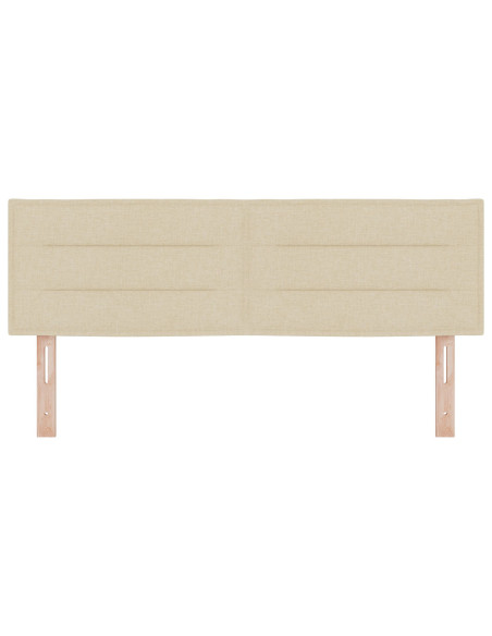 Testiera LED con luci a strisce a LED Crema 144 cm Poliestere