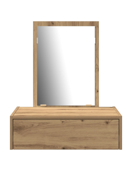 Tavolo da Trucco a Muro Rovere Artigianale 60x40x70 cm
