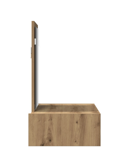 Tavolo da Trucco a Muro Rovere Artigianale 60x40x70 cm