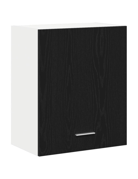 Armadio appeso in rovere nero 50x31x60 cm realizzato in legno ingegnerizzato