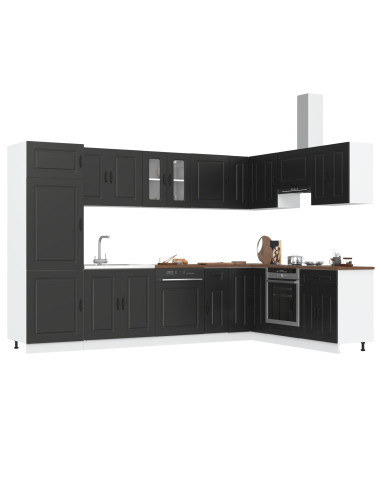 Mobile da cucina con porta Kalmar Nero 80 x 46 x 81,5 cm