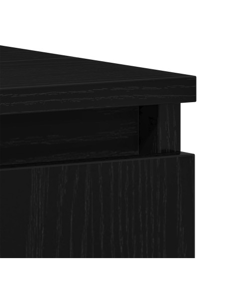 Mobile da bagno  Nero Rovere 65x33x60 cm Legno ingegnerizzato