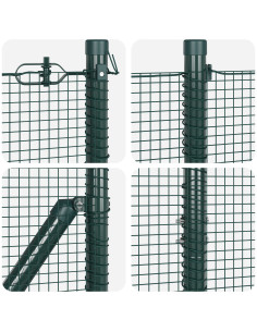 Palo della recinzione Verde 50 x 1,4 m (rete 12 x 12 mm) 2
