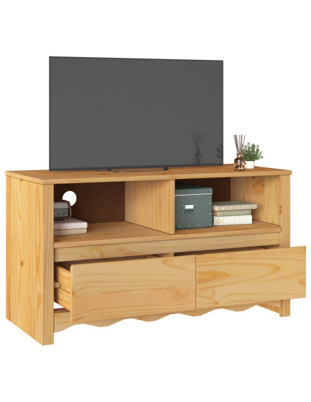 Mobile TV Drammen Rovere 99 x 43 x 55 cm Legno massello di pino