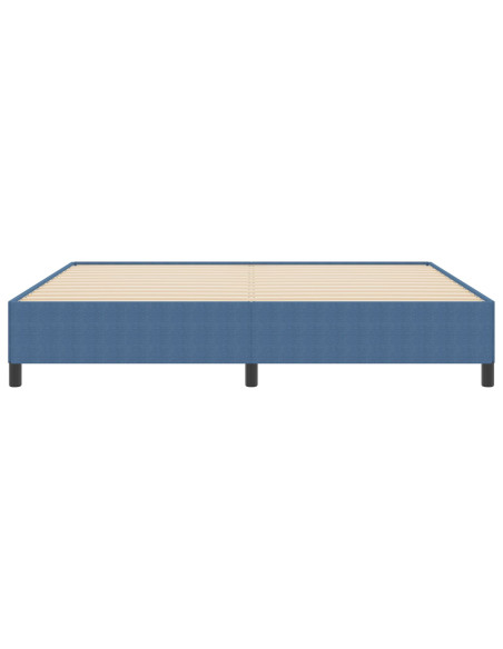 Letto a molle Blu 200 x 200 cm Velluto