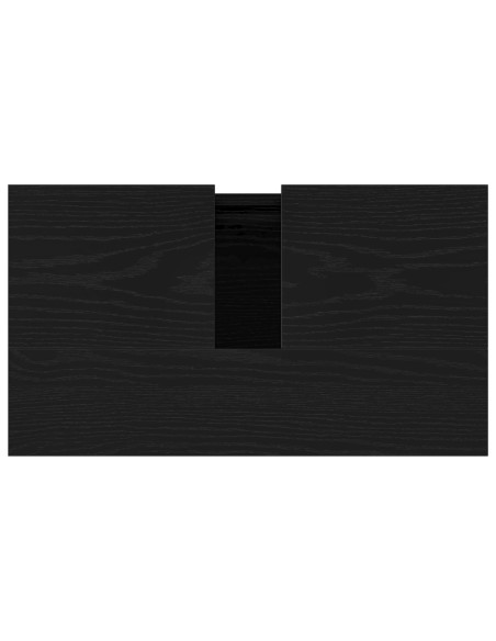 Cabinet da bagno  Nero Rovere 58x33x60 cm Legno ingegnerizzato