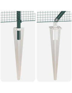 Palo della recinzione Verde 100 x 0,5 m (rete 19 x 19 mm) 2