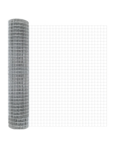 Recinzione con Posto Argento 1,6 x 10 m Acciaio