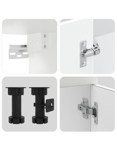 Mobile da cucina con porta Kalmar Bianco 80 x 46 x 81,5 cm