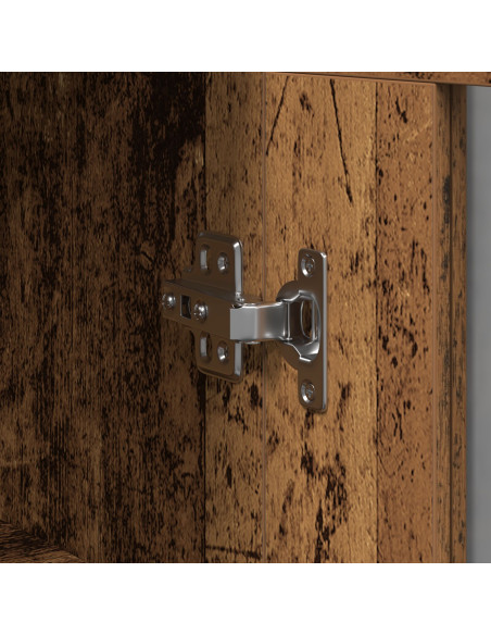 Armadio a Muro  Set di 2 Marrone Legno massello 139 x 34 x 90 cm