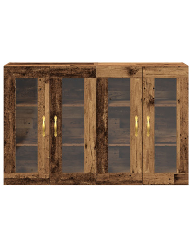 Armadi da Parete 2 pcs Legno vecchio 69,5 x 34 x 90 cm