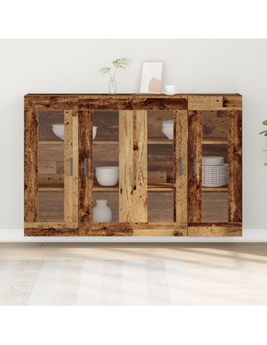 Armadi da Parete 2 pcs Legno vecchio 69,5 x 34 x 90 cm