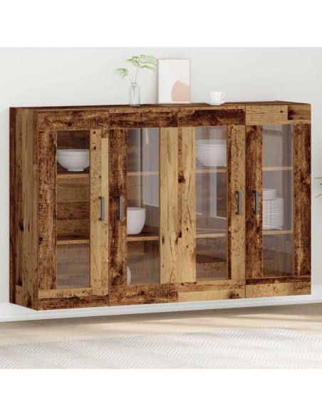 Armadi da Parete 2 pcs Legno vecchio 69,5 x 34 x 90 cm