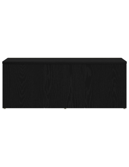 Mobile TV Rovere Nero 80x34x30 cm Legno multistrato