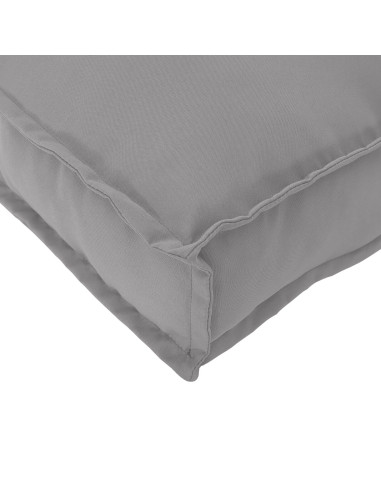 Set di Cuscini per Pallet 2 pcs Grigio 100 x 40 x 8 cm