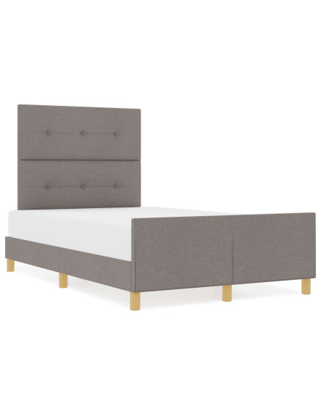 Struttura Letto Tortora 120x200 cm Tessuto