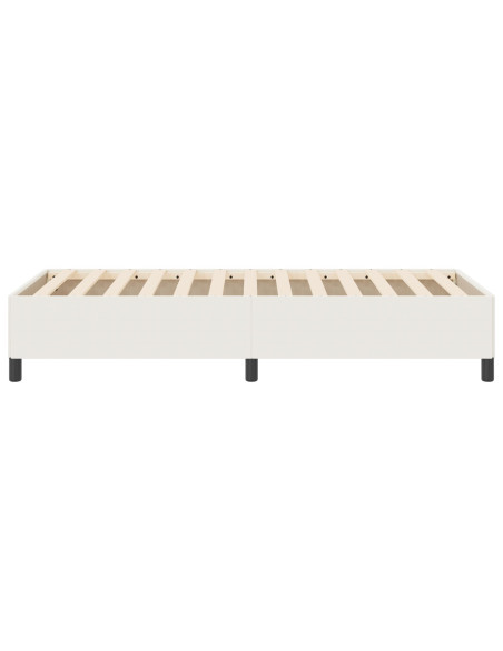 Struttura per letto Panna 90x190 cm Tessuto a coste