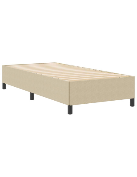 Struttura Letto Verde Chiaro Grigio 80x200 cm in Tessuto CORDURO