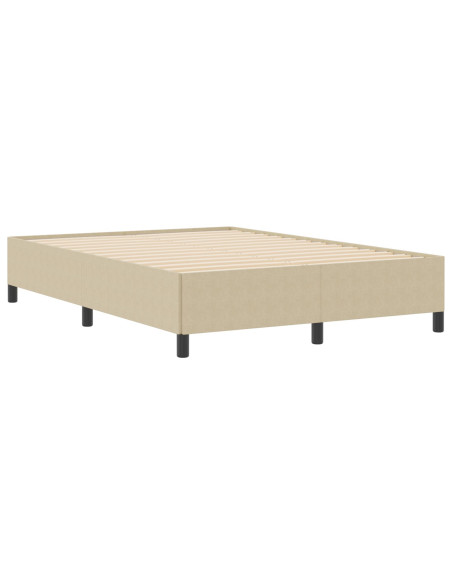 Struttura Letto Verde Chiaro Grigio 140x200 cm Tessuto a Coste
