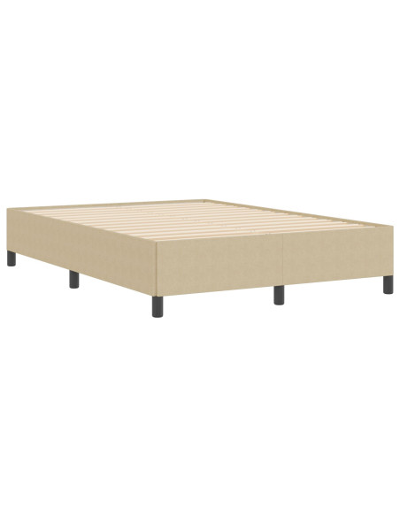 Struttura Letto Verde Chiaro Grigio 140x200 cm Tessuto a Coste