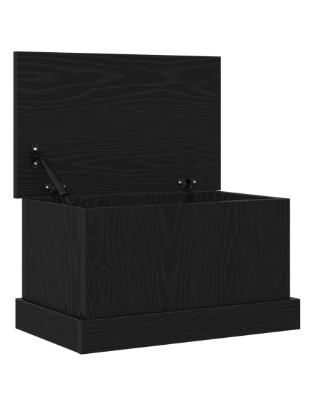 Scatola di stoccaggio  Nero Rovere 50x30x28 cm Legno ingegnerizzato