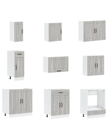 Mobile da cucina Kalmar Grigio Sonoma 80 x 46 x 81,5 cm