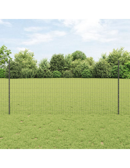 Recinzione Euro  con 10 U Post Grigia 1,2x10 m Acciaio