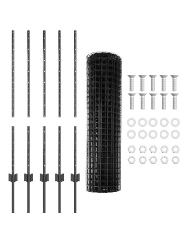 Recinzione con Posto Grigio 1 x 10 m Acciaio