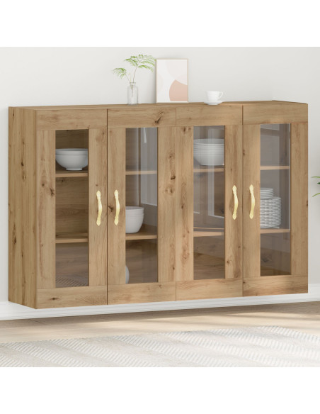 Armadi da Parete 2 pcs Rovere artigianale 69,5 x 34 x 90 cm