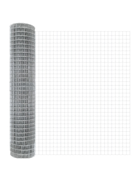 Recinzione con Posto Argento 1,5 x 10 m Acciaio