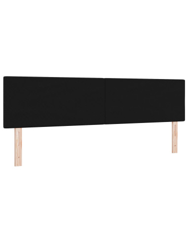 Testiera con testiera Nero 180 cm Pelle Sintetica