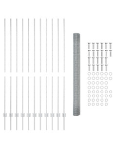Recinzione con Posto Argento 1,6 x 25 m Acciaio 2