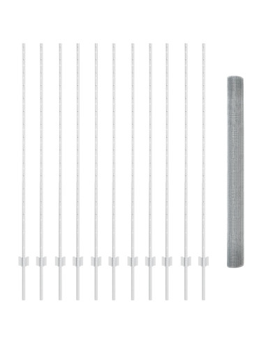 Recinzione con Posto Argento 1,6 x 25 m Acciaio