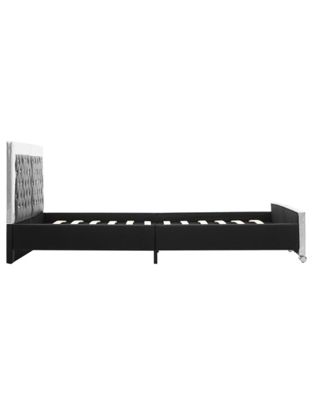 Giroletto Nero in Similpelle 160x200 cm