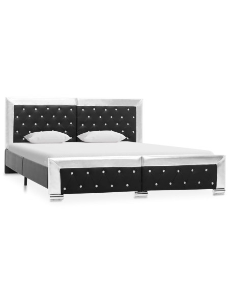 Giroletto Nero in Similpelle 160x200 cm