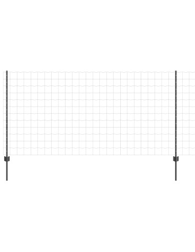 Recinzione con Posto Grigio 1,2 x 10 m Acciaio