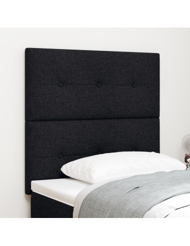 Testiera con testiera Nero 90 cm Pelle Sintetica