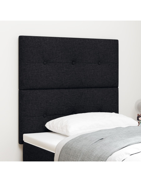 Testiera con testiera Nero 90 cm Pelle Sintetica