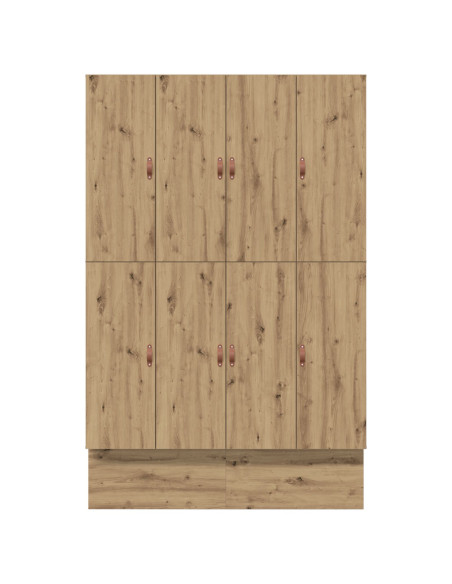 Struttura letto con contenitore Rovere artigianale 150 cm