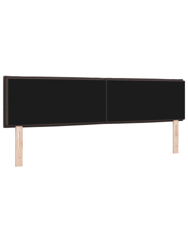 Testiera con testiera Marrone Scuro 180 cm Pelle Sintetica