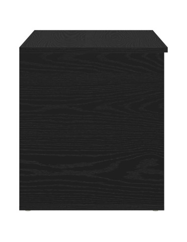 Scatola di Stoccaggio Rovere Nero 84 x 42 x 46 cm